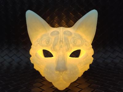 Cat Head - LED tea light holder