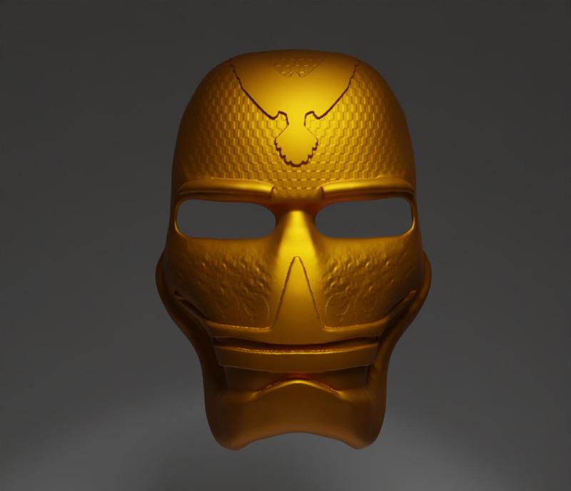Eagle Head Punisher Cosplay Face Mask 3D print model