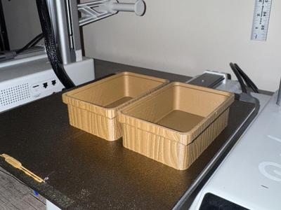 Stackable Wooden Textured Box