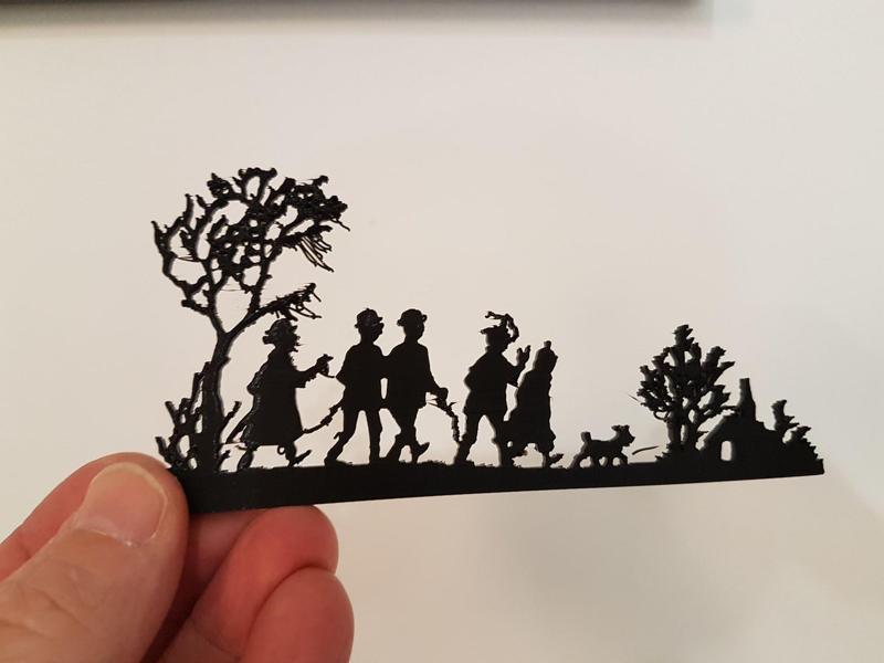 Tintin repro greeting card 1954