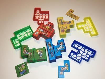 Arraial board game insert polyomino organizer