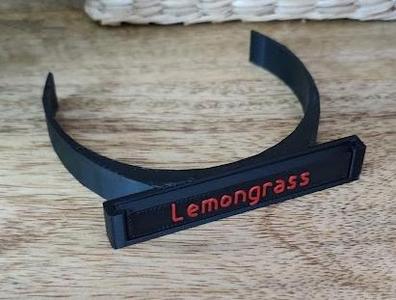 7cm glass jar label