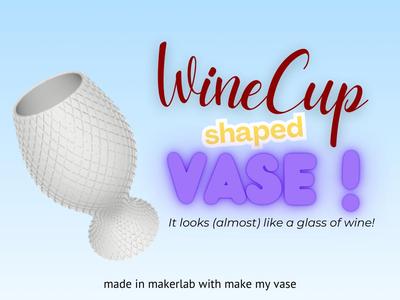 Wine Cup shaped Vase