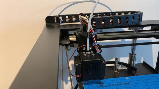 Sapphire  energy chain bed and  printhead