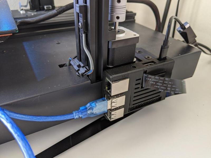 Sidewinder X1 Mounted Pi Sleeve w/ Camera and GPIO Slots