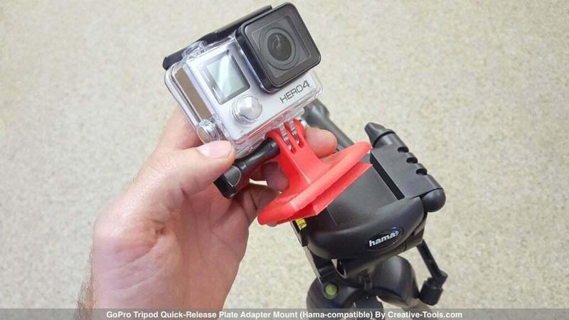 GoPro Tripod Quick-Release Plate Adapter Mount (Hama-compatible)