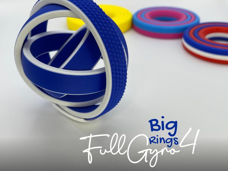 FullGyro4 BigRings Fidget Spinner
