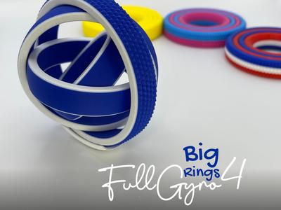 FullGyro4 BigRings Fidget Spinner