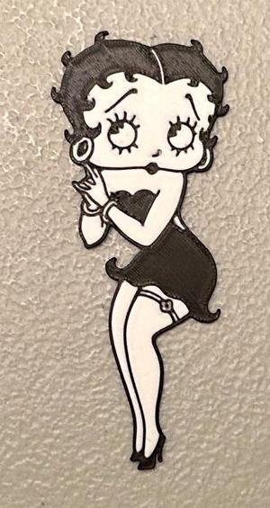 Multicolor Betty Boop Magnet