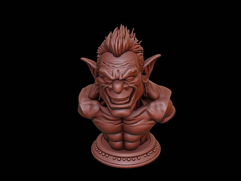 Troll Beast Bust