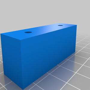 Command Strip Mounting Block for Pegboard