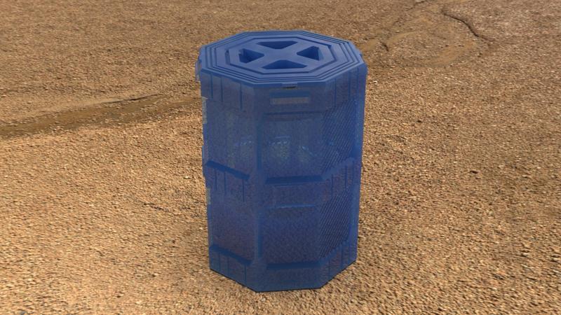 Sci-fi Canister as a storage container