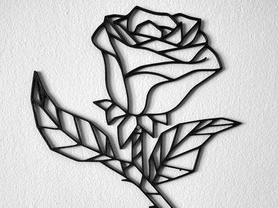 Rose wall art