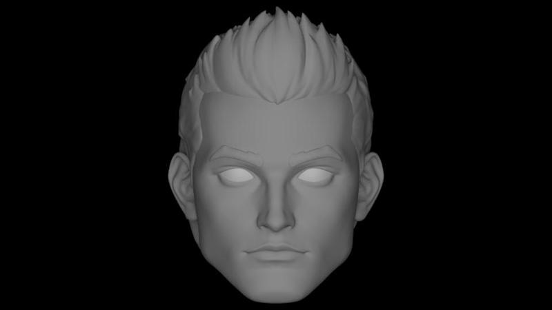 SUPERBOY (CONNER KENT) HEAD SCULPT