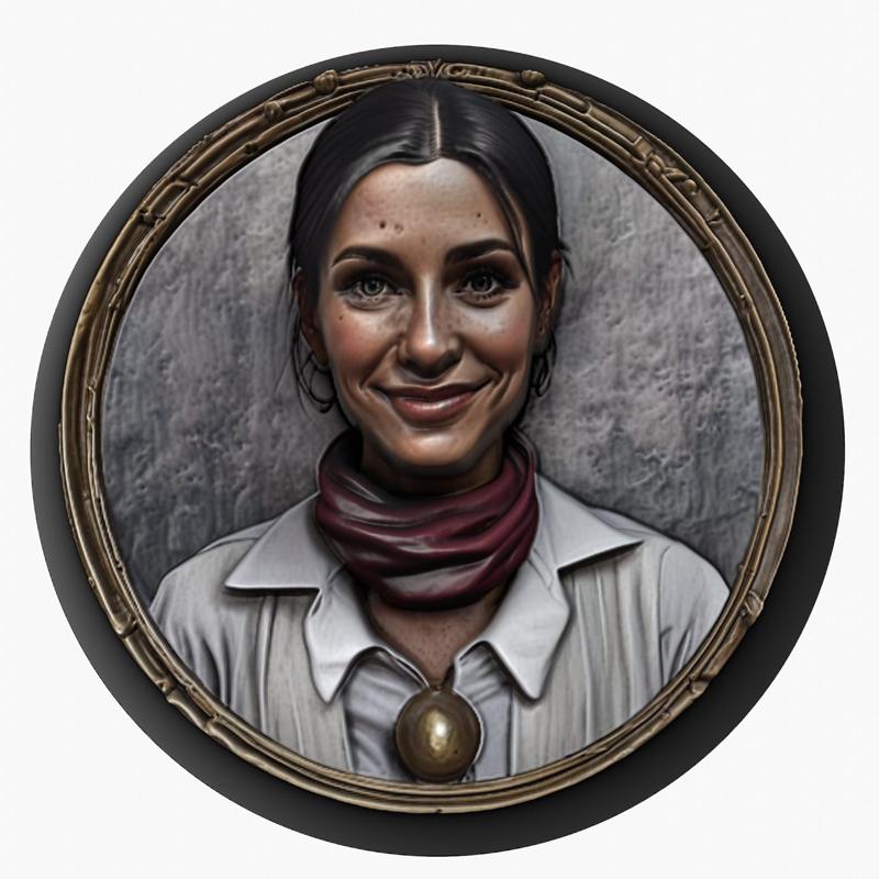 Monica Geller (Friends) medallion pendant