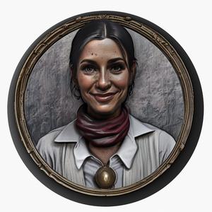 Monica Geller (Friends) medallion pendant