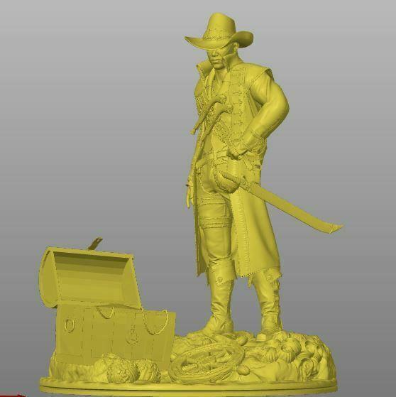 pirate with treasure