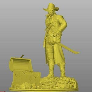 pirate with treasure