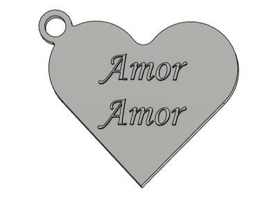 amor amor personalised keychain