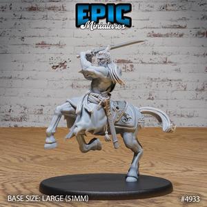 Bushi Centaur Attack  ‧ DnD Miniature ‧ Tabletop Miniatures ‧ Gaming Monster ‧ 3D Model ‧ RPG ‧ DnDminis ‧ STL FILE