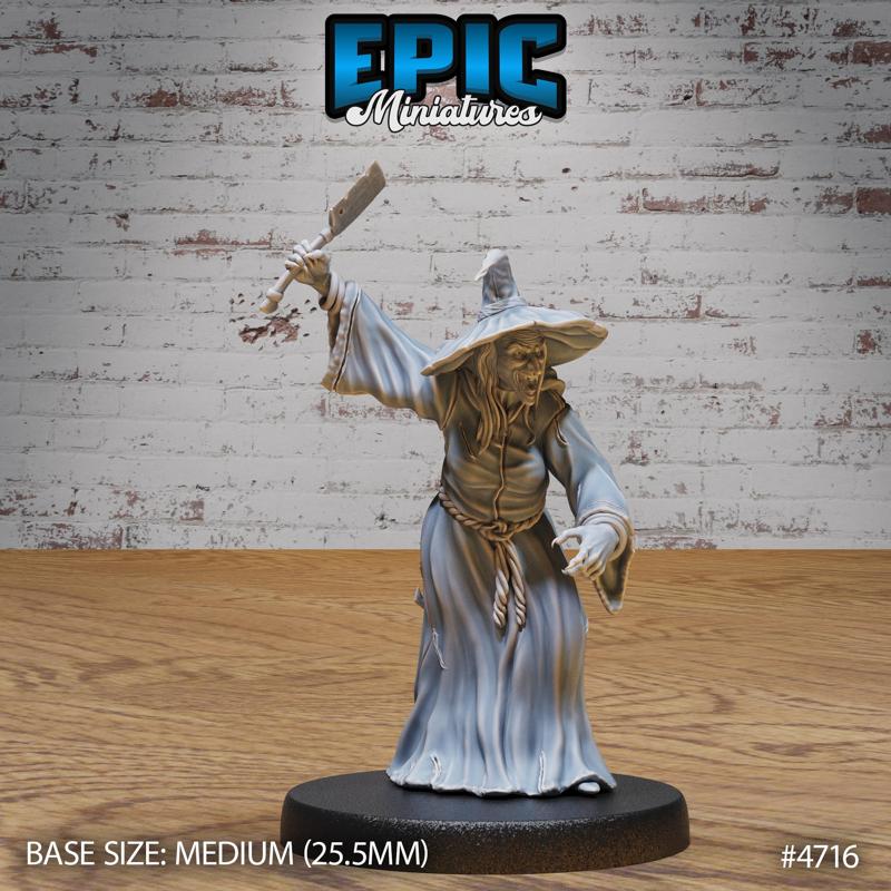 Green Hag Attack ‧ DnD Miniature ‧ Tabletop Miniatures ‧ Gaming Monster ‧ 3D Model ‧ RPG ‧ DnDminis ‧ STL FILE