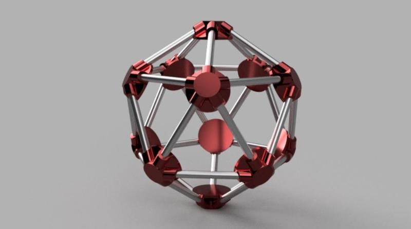 Icosaèdre Tubes 8mm