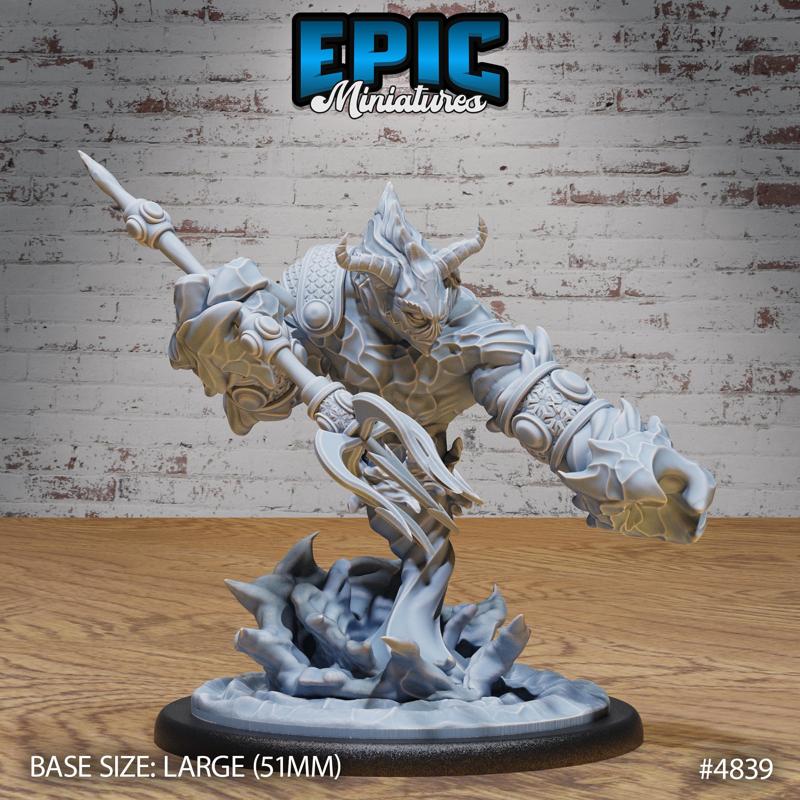 Water Elemental Guard ‧ DnD Miniature ‧ Tabletop Miniatures ‧ Gaming Monster ‧ 3D Model ‧ RPG ‧ DnDminis ‧ STL FILE