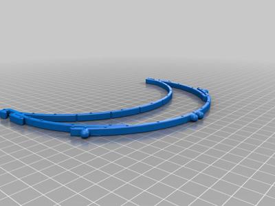 Faceshield nano stacked version (1-2-10piece) 30 min/print 12.5gr (Leitz a5 hole)