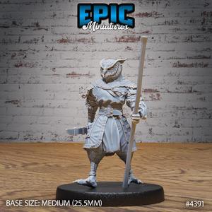 Owl Folk Monk ‧ DnD Miniature ‧ Tabletop Miniatures ‧ Gaming Monster ‧ 3D Model ‧ RPG ‧ DnDminis ‧ STL FILE