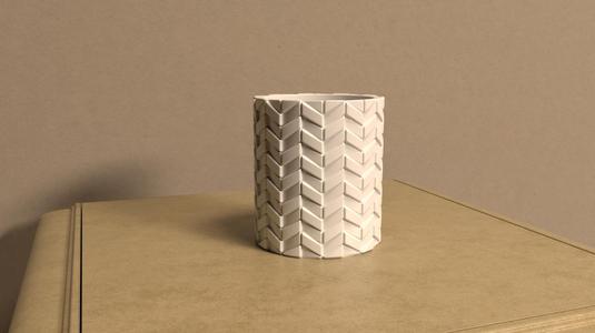 Geometric ZigZag Cup Organizer/Planter