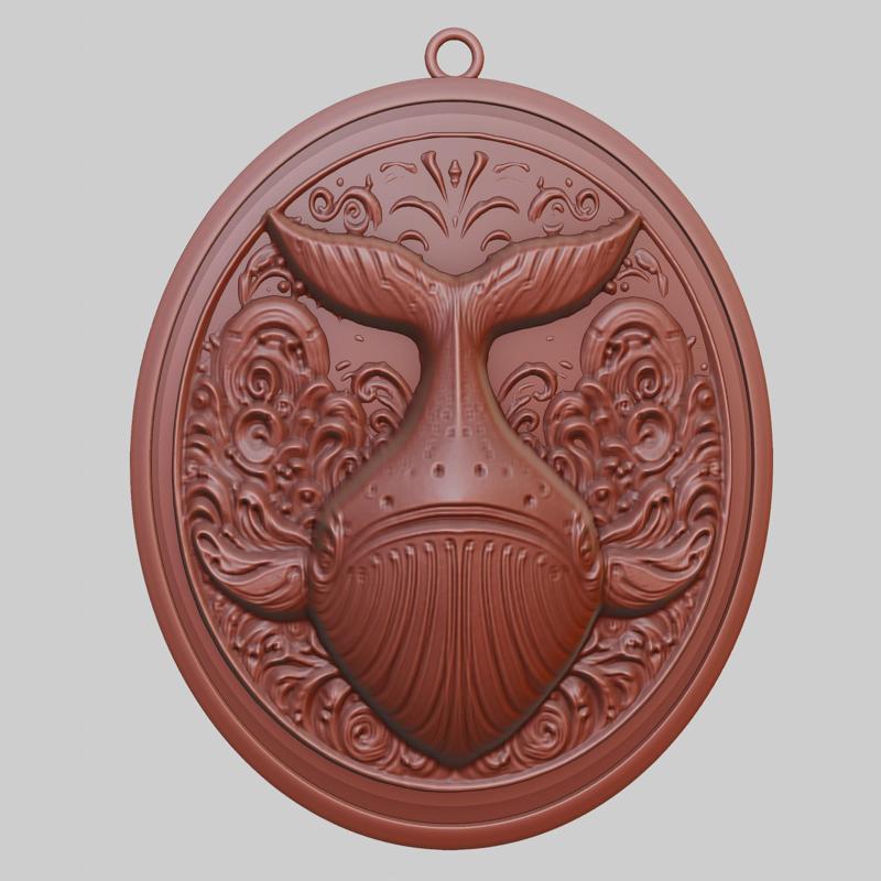 Whale Animal Pendant Whale Animal Necklace for CNC Router Laser & 3D Printer