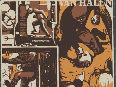 Van Halen "Fair Warning" Album Cover