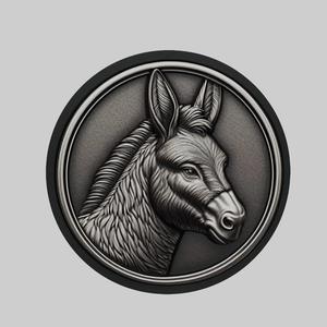 Donkey Animal Head Donkey Animal Medallion for CNC Router Laser & 3D Printer