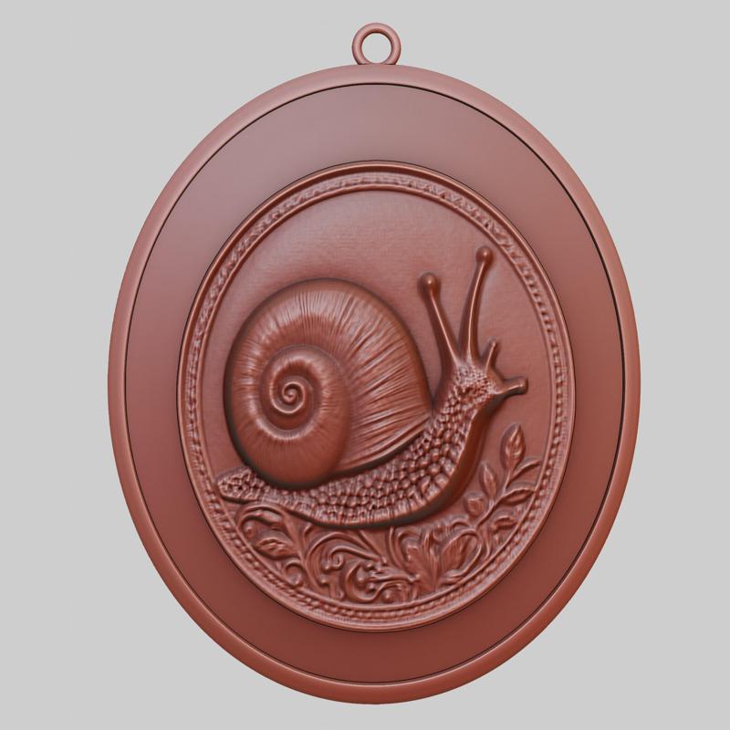 Snail Animal Pendant Snail Animal Necklace for CNC Router Laser & 3D Printer