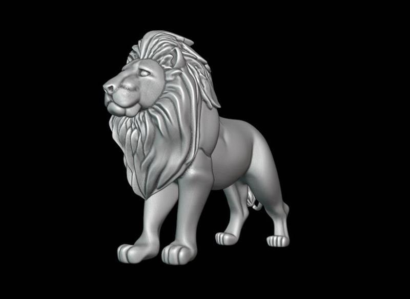 Lion K177 Gift Bust Figure Unique & Detailed 3D Print Model