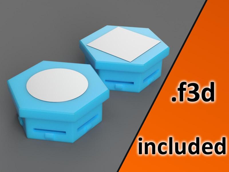 Honeycomb (HSW) Magnet Insert multiple Variants, Parametric