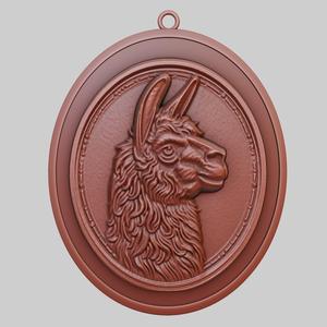 Llama Animal Pendant Llama Animal Necklace for CNC Router Laser & 3D Printer