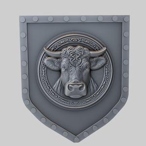 Cow Animal Wall Cow Animal Bust for CNC Router Laser & 3D Printer