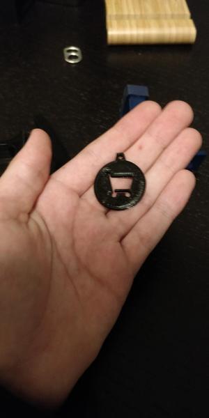 canadian shopping cart key keychain