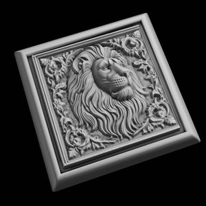 Lion Animal 3D Model for CNC Router Laser & 3D Printer