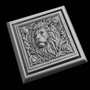 Lion Animal 3D Model for CNC Router Laser & 3D Printer