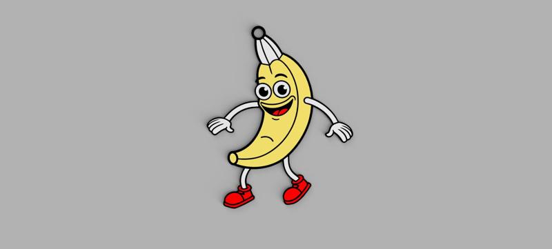 Banana keychain