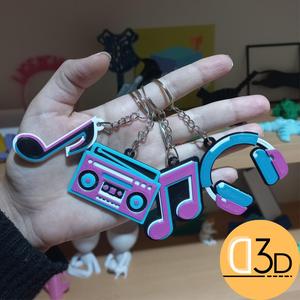 Music key chains