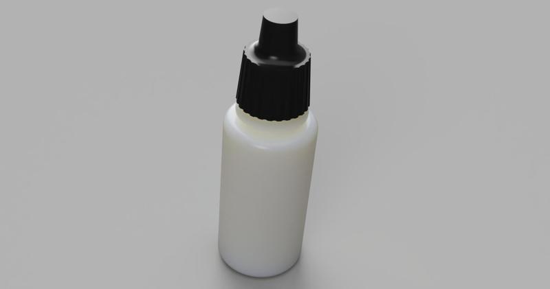 Vallejo Paint Bottle CAD Model