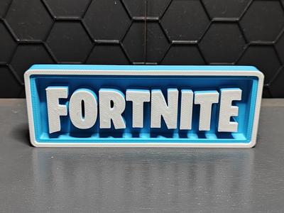 Gamer decorative sign of Fortnite