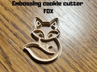 Embossing cookie cutter FOX