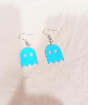 pac ma aesthetic hoop ghost earring