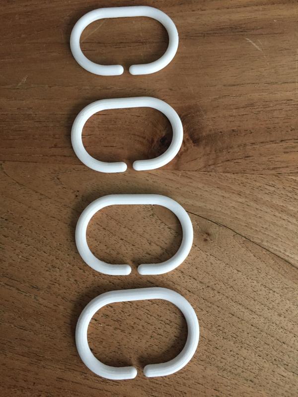 Duschvorhang-Ring - Shower Curtain Ring in OpenSCAD