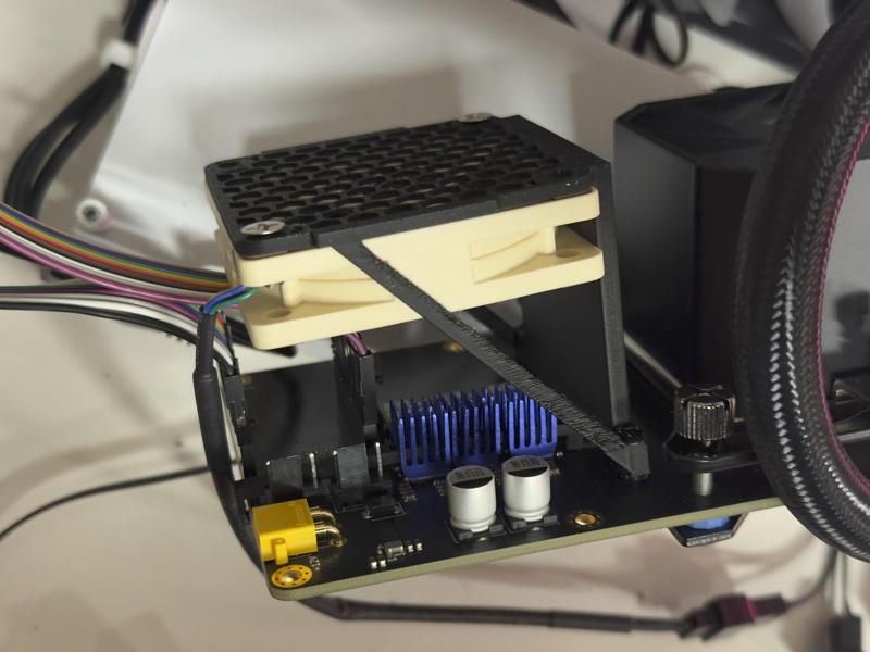 NerdQAxe++ VReg Clip and 60mm Fan Mount