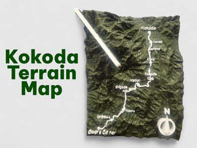 Kokoda Track 3D Map